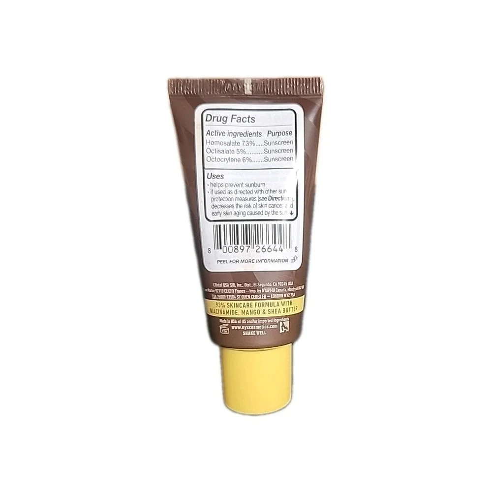 1 NYX Buttermelt‎ Glaze Soft Glow Skin Tint SPF 30 Chocolate Butta
